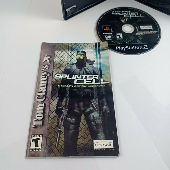 Splinter Cell Tom Clancys Black Case PS2 Game/Booklet *MINOR WEAR - Picture 11 of 14